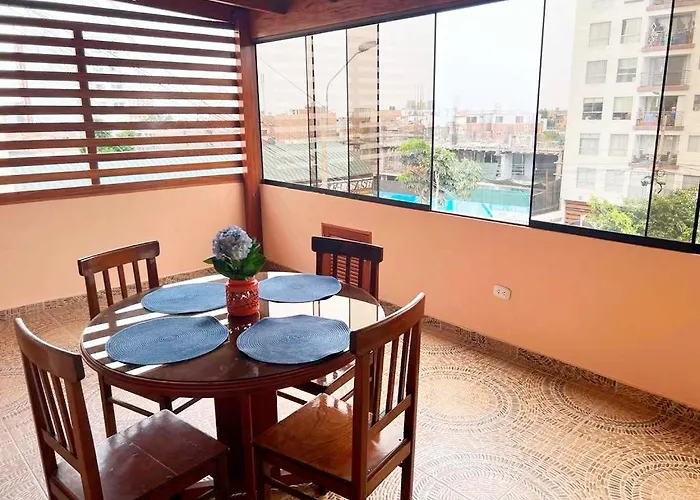 San Miguel, 3 Dormitorios, Terraza Wifi Cochera Lima acceptant les animaux